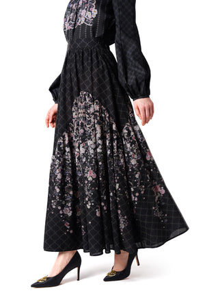 Monoglam Tier Skirt - Black