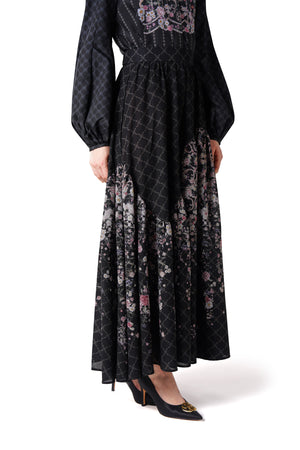Monoglam Tier Skirt - Black