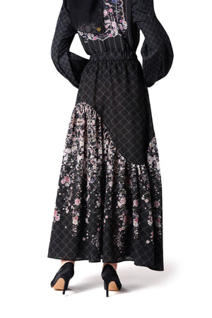 Monoglam Tier Skirt - Black