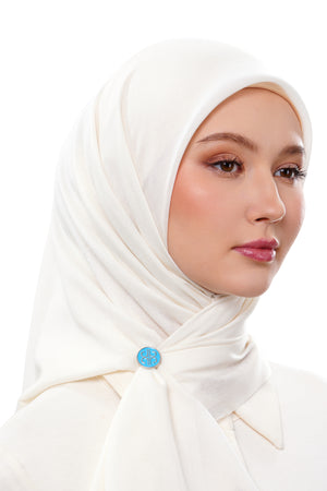 Macaroon Pin Brooch - Blue