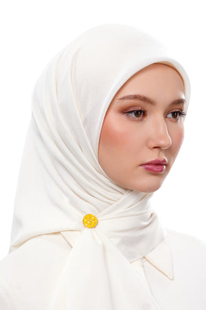 Macaroon Pin Brooch - Yellow