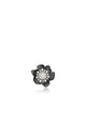 Magnolia Pin Brooch - Black/Silver