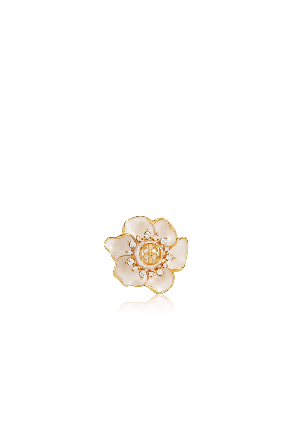Magnolia Pin Brooch - Gold