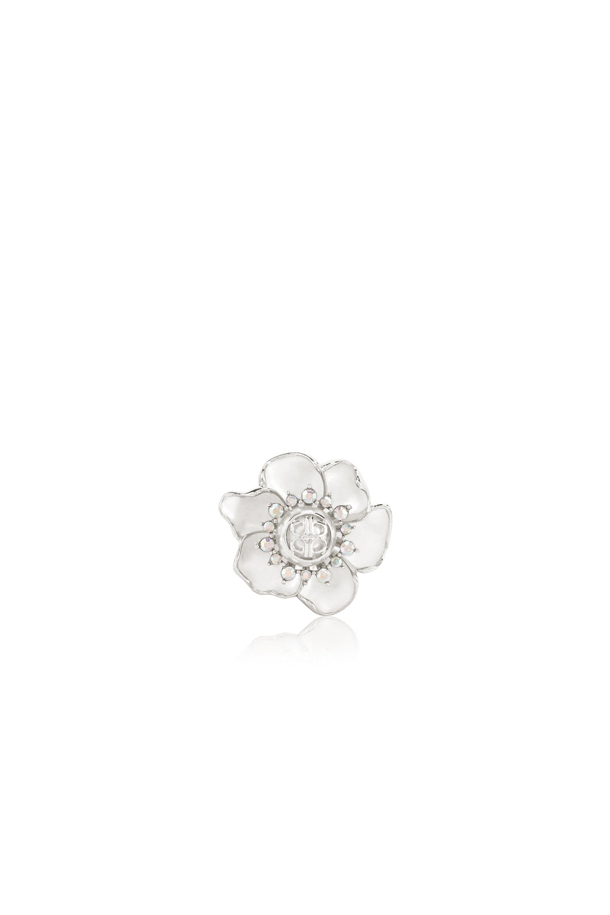 Magnolia Pin Brooch - Silver