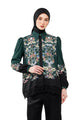 Majestica Raya Basic Shirt With Lace - Emerald