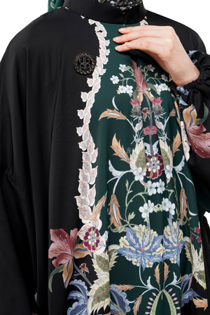 Majestica Raya Kaftan Dress - Black
