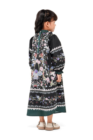 Majestica Raya Kids Dress - Black