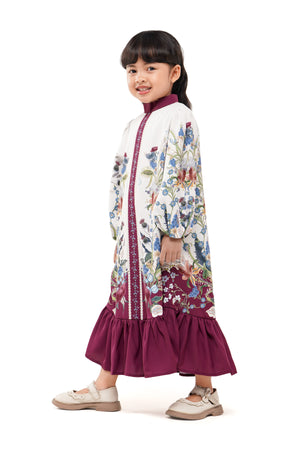 Majestica Raya Kids Dress - Ivory