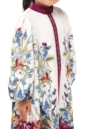 Majestica Raya Kids Dress - Ivory