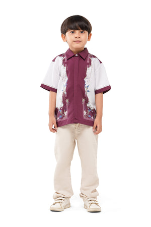 Majestica Raya Kids Shirt - Maroon