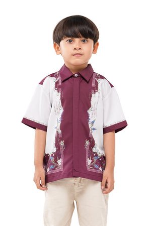Majestica Raya Kids Shirt - Maroon