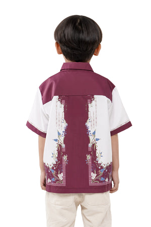 Majestica Raya Kids Shirt - Maroon