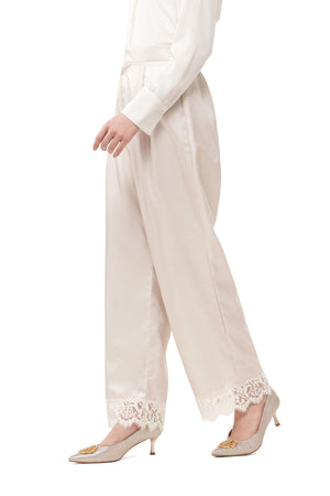 Majestica Raya Lace Pants - Cream