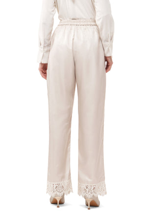 Majestica Raya Lace Pants - Cream