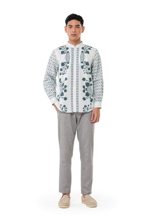 Majestica Raya Men Long Sleeve Shirt - Ivory
