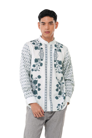 Majestica Raya Men Long Sleeve Shirt - Ivory