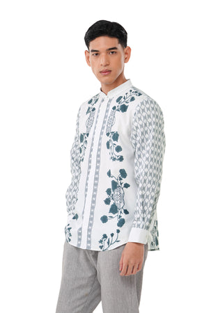 Majestica Raya Men Long Sleeve Shirt - Ivory