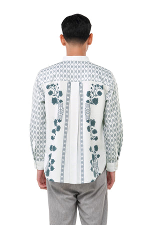 Majestica Raya Men Long Sleeve Shirt - Ivory