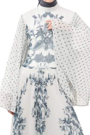 Majestica Raya Pleats Dress - Ivory