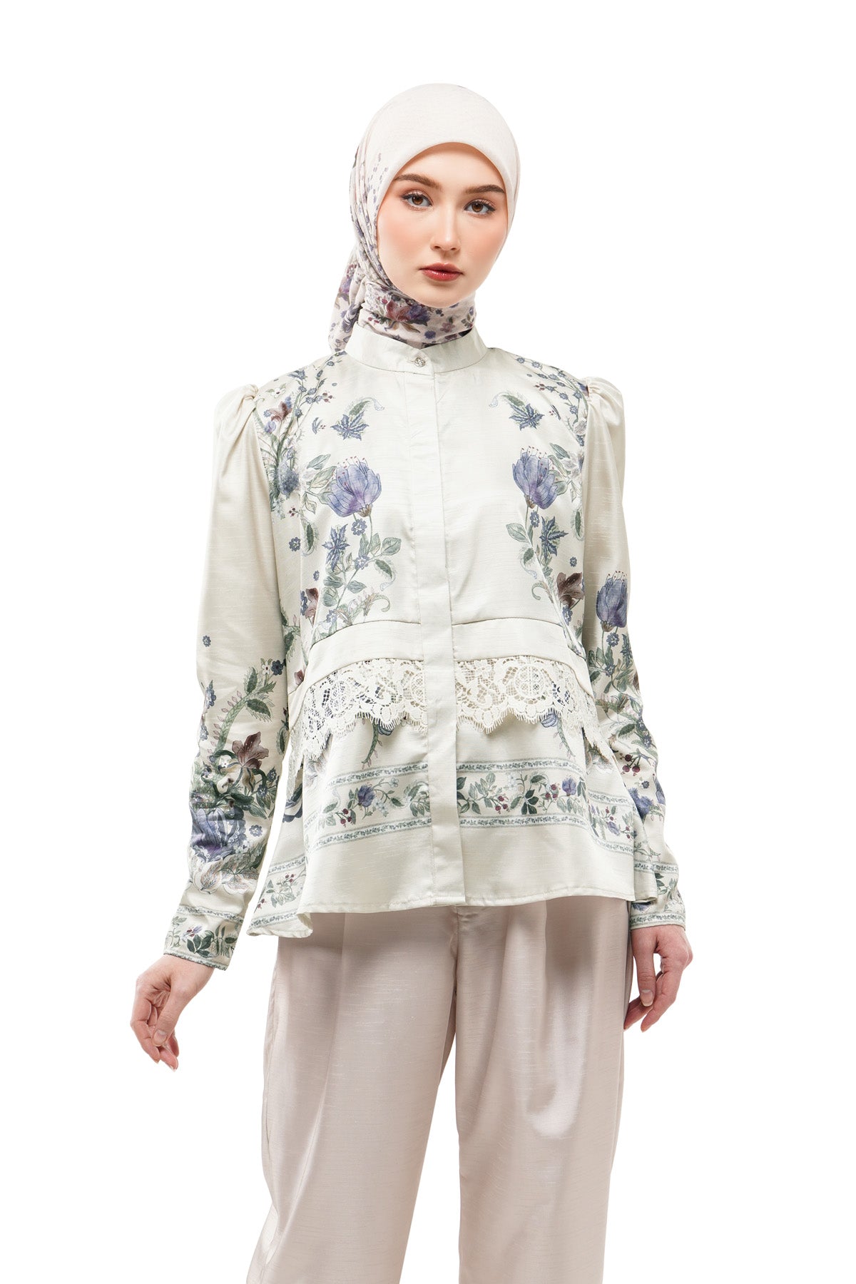 Majestica Raya Puffy Shirt - Cream