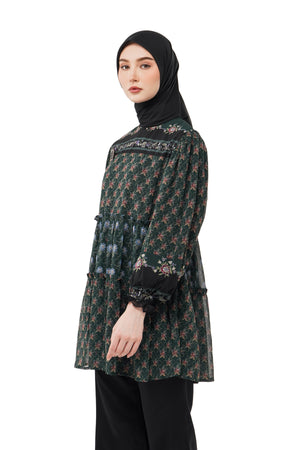 Majestica Raya Tier Top - Emerald