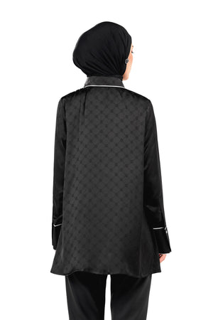 Marilyn Monogram Shirt - Black