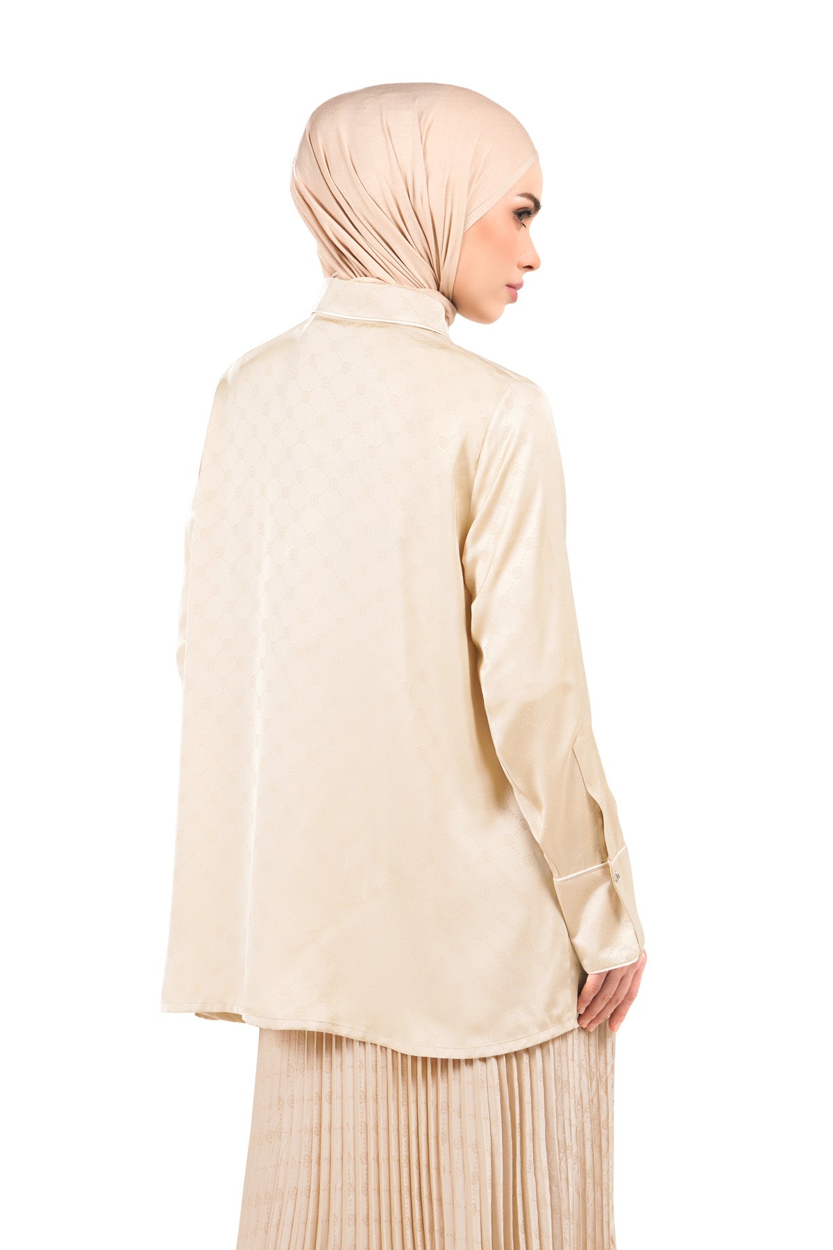 Marilyn Monogram Shirt - Cream