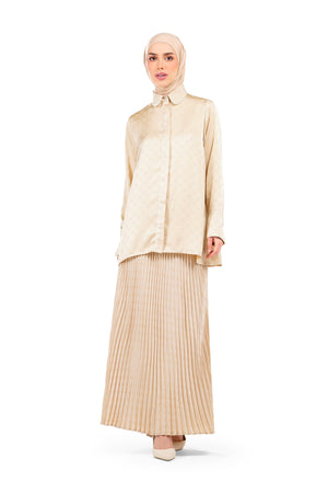 Marilyn Monogram Shirt - Cream