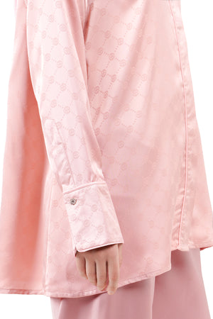 Marilyn Monogram Shirt - Pink