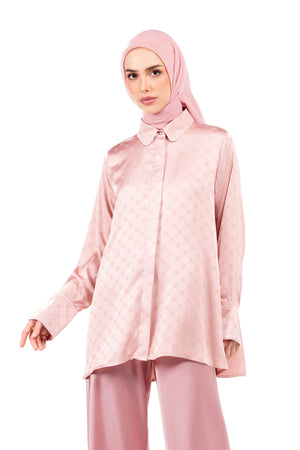 Marilyn Monogram Shirt - Pink