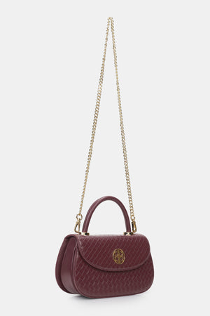 Selena Top Handle Bag - Maroon