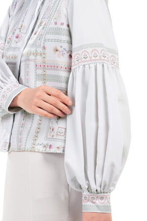 Marrakesh Crop Puff Shirt - Beige