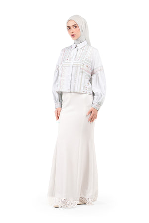 Marrakesh Crop Puff Shirt - Beige