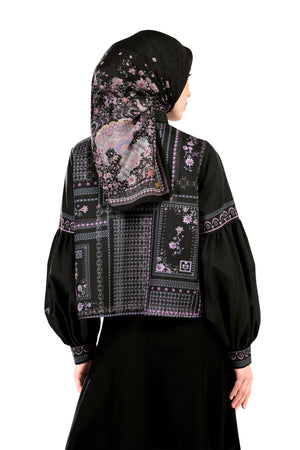 Marrakesh Crop Puff Shirt - Black