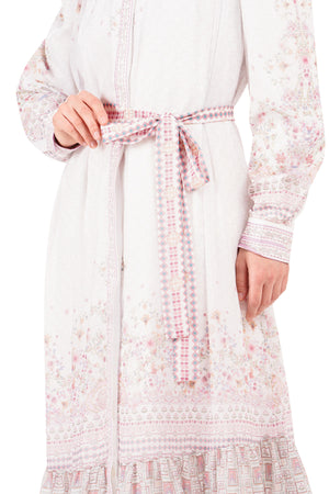 Marrakesh Ruffle Dress - White