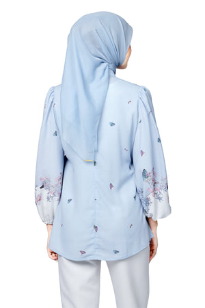 Metamorphosa Details Top - Blue