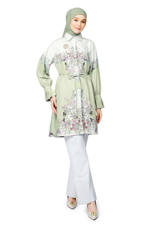 Metamorphosa Shirt Tunic - Green