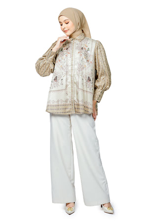 Metamorphosa Puff Sleeve Shirt - Cream