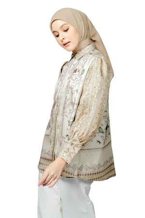 Metamorphosa Puff Sleeve Shirt - Cream
