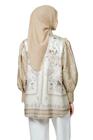 Metamorphosa Puff Sleeve Shirt - Cream