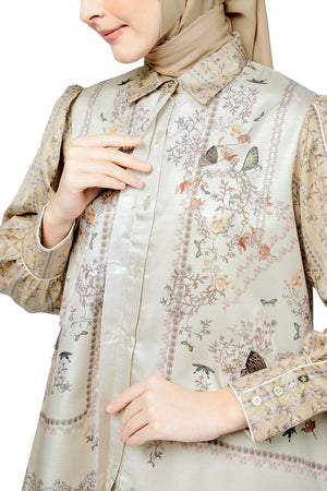 Metamorphosa Puff Sleeve Shirt - Cream