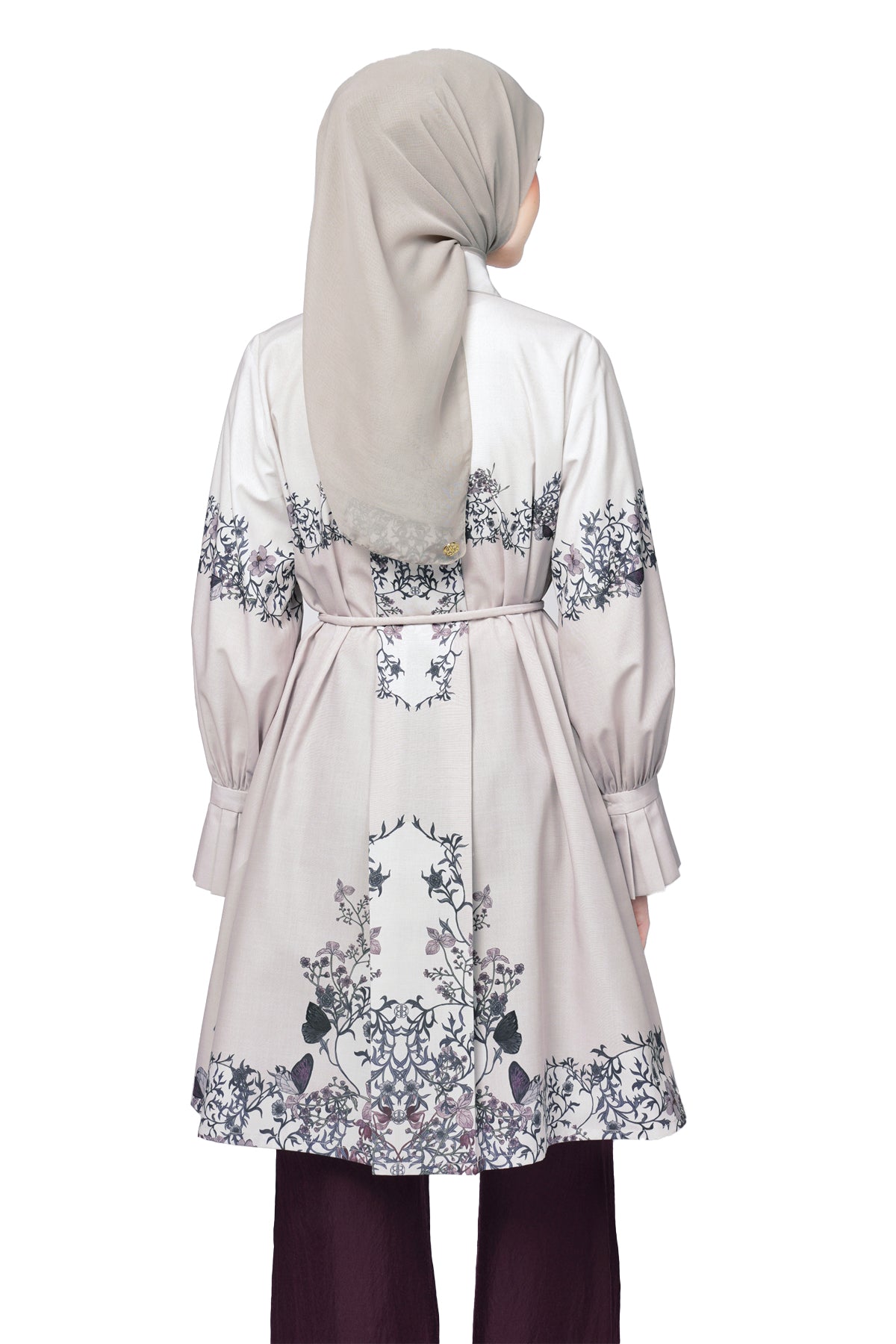 Metamorphosa Shirt Tunic - Ash Grey - Nada Puspita