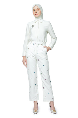 Metamorphosa Pants - White