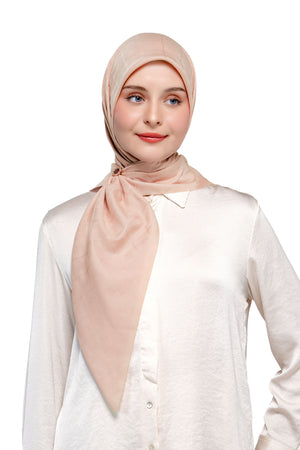 Basic Monogram Scarf - Misty Rose