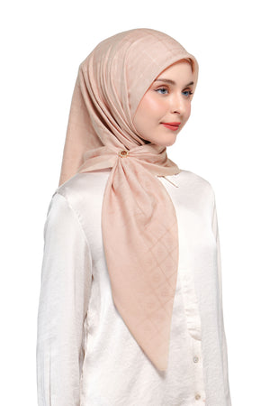 Basic Monogram Scarf - Misty Rose