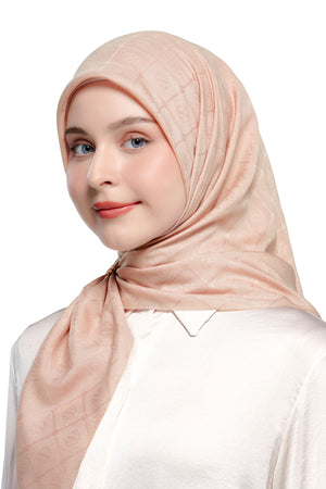 Basic Monogram Scarf - Misty Rose