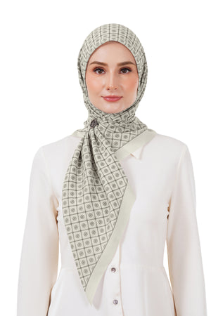 Monogrid Scarf - Biscotti