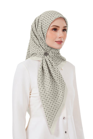 Monogrid Scarf - Biscotti
