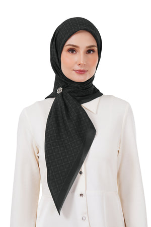 Monogrid Scarf - Black