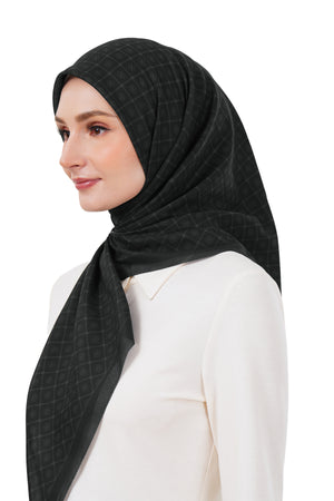 Monogrid Scarf - Black